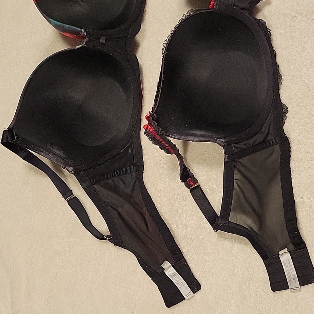 Cacique Black and Red Padded Bras Intimates & Sleepwear - Picture 9 of 12